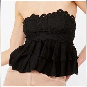 Free People Adella Strapless Tiered Corset Cami